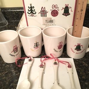 Embossed Mugs and spoons